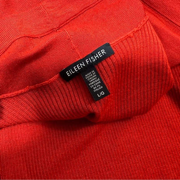 Eileen Fisher Red Cardigan Sweater set - Picture 12 of 13